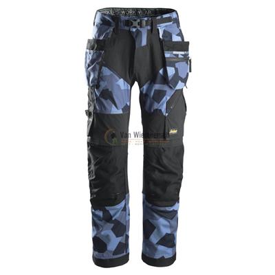 FLEXIWORK TROUSERS+ HP 6902 CAMOBLUE MT:104 REF:69028604146 SNICKERS