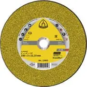 DOORSLIJPSCHIJF KT/EXTRA/A24EX/S/GER/125X2.5X22.23 REF:242138 KLINGSPOR