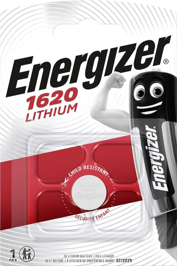 1 BAT. LITHIUM 3V CR1620 ENERGIZER