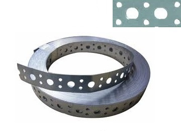 VERZINKT BANDIJZER GEPERF. RECHTE BAND 17MM 25MT