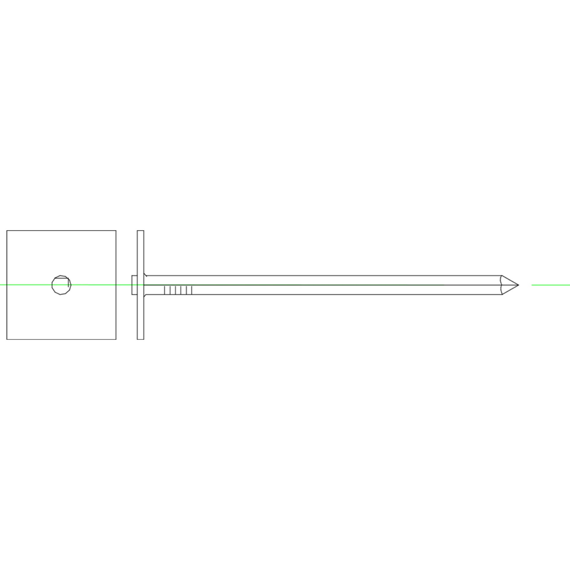 STORMNAGEL ROND 3,5X50 ZN/PL.D./340 G REF:MN0STN035050Z PGB