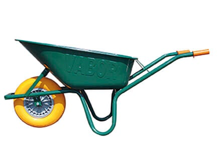 KRUIWAGEN RONDNEUS 90L GROEN + ORANJE WIEL R801-GO REF:KX11LL0GO