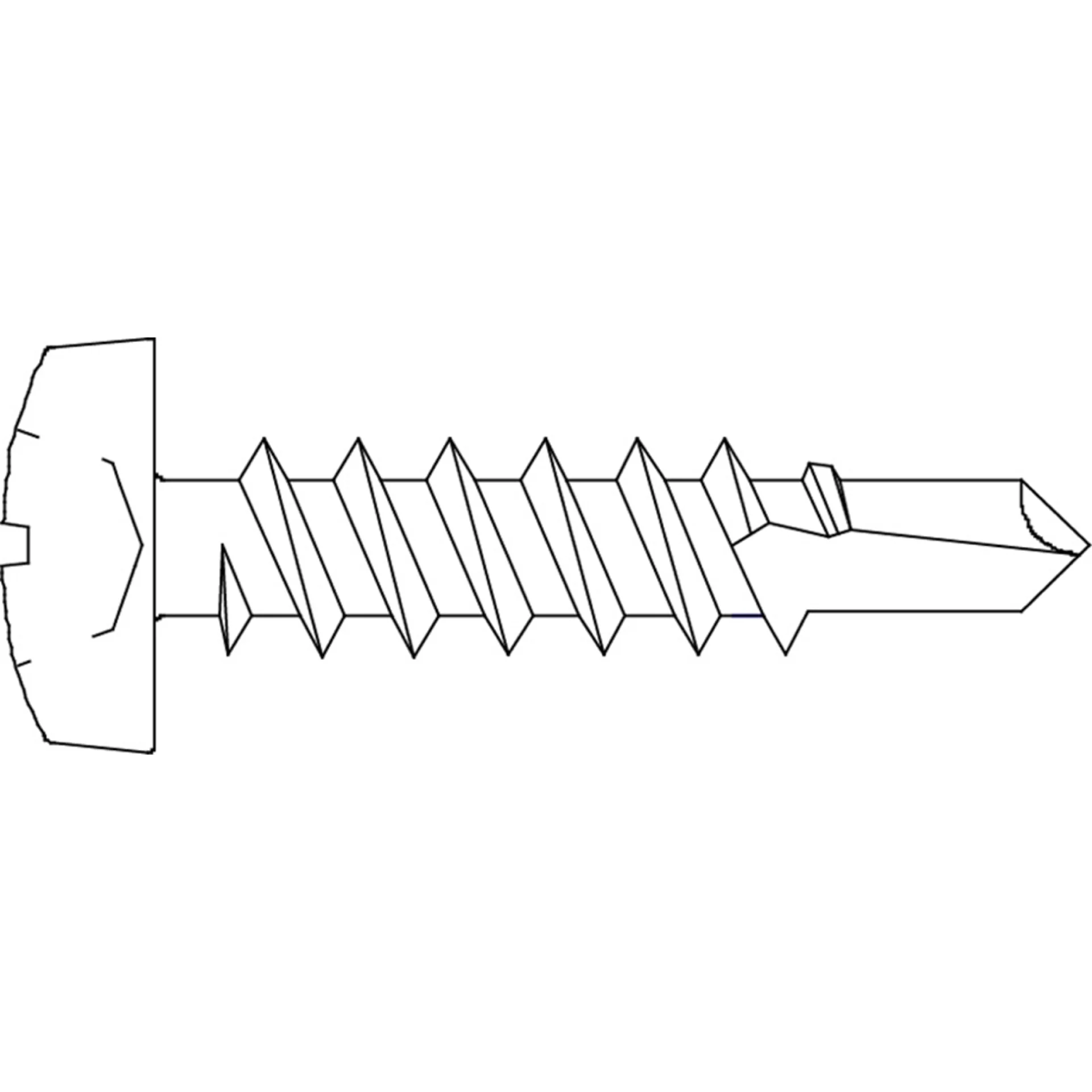 ZELFB. SCHR. DIN 7504M 4,8X16 ZN/BL/15ST REF:MM104N048016Z PGB
