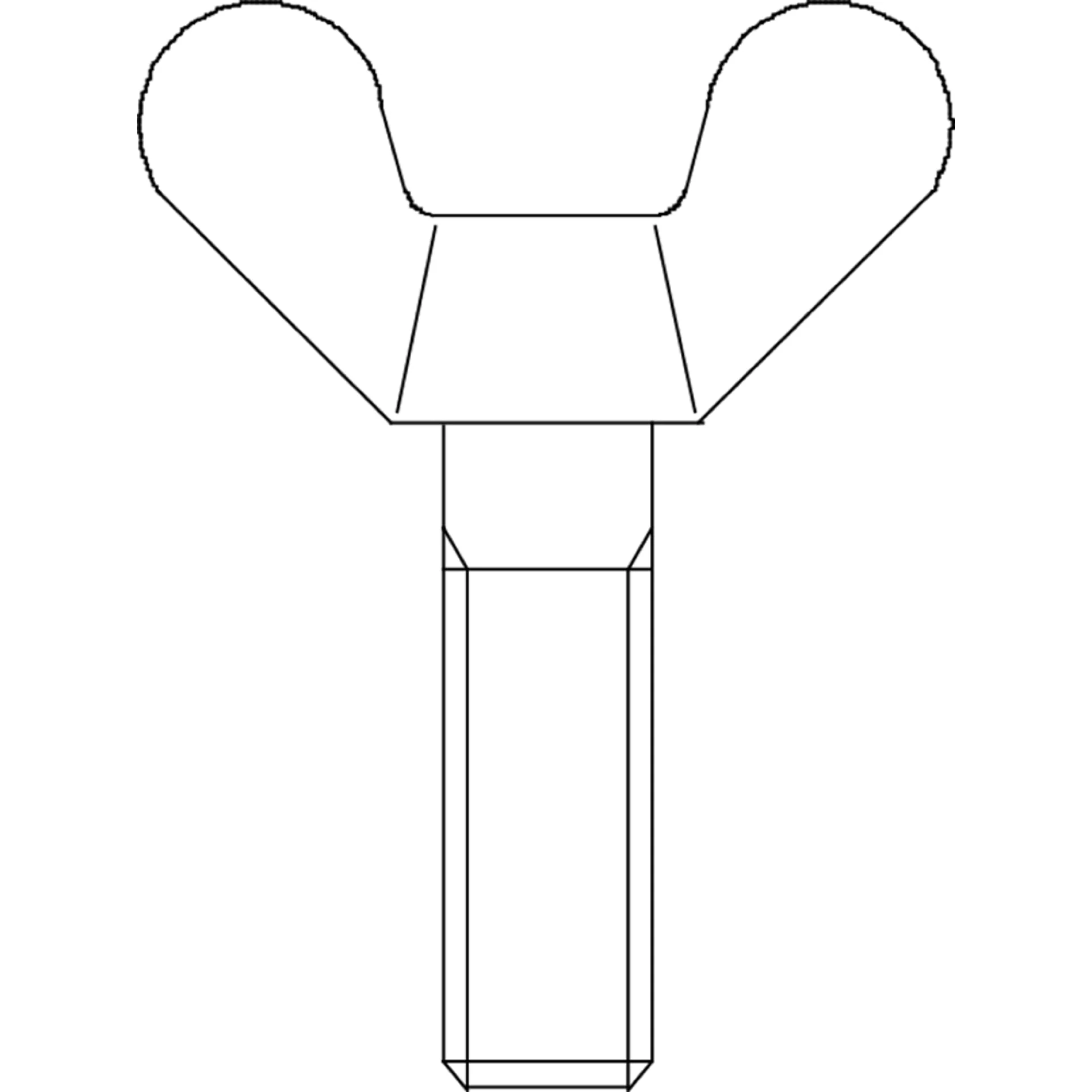 VLEUGELSCHROEF DIN 316 M10X30 ZN/BL./2ST REF:MM1316100030Z PGB