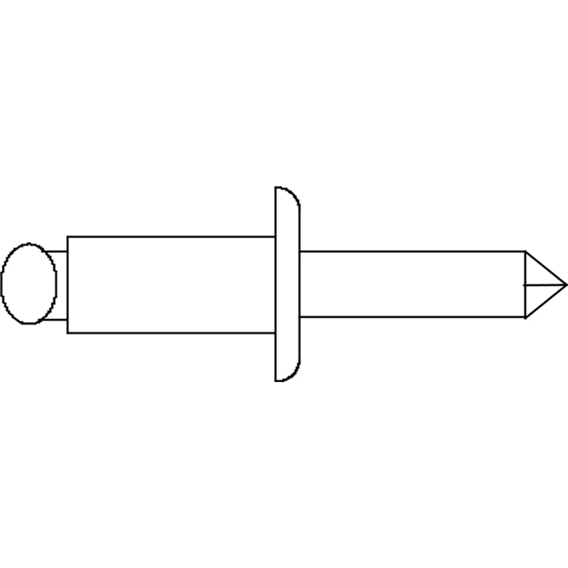 BLINDKL.NAGEL D.7337A 4,8X20 AL/ST/10ST REF:MM137A048020AS PGB