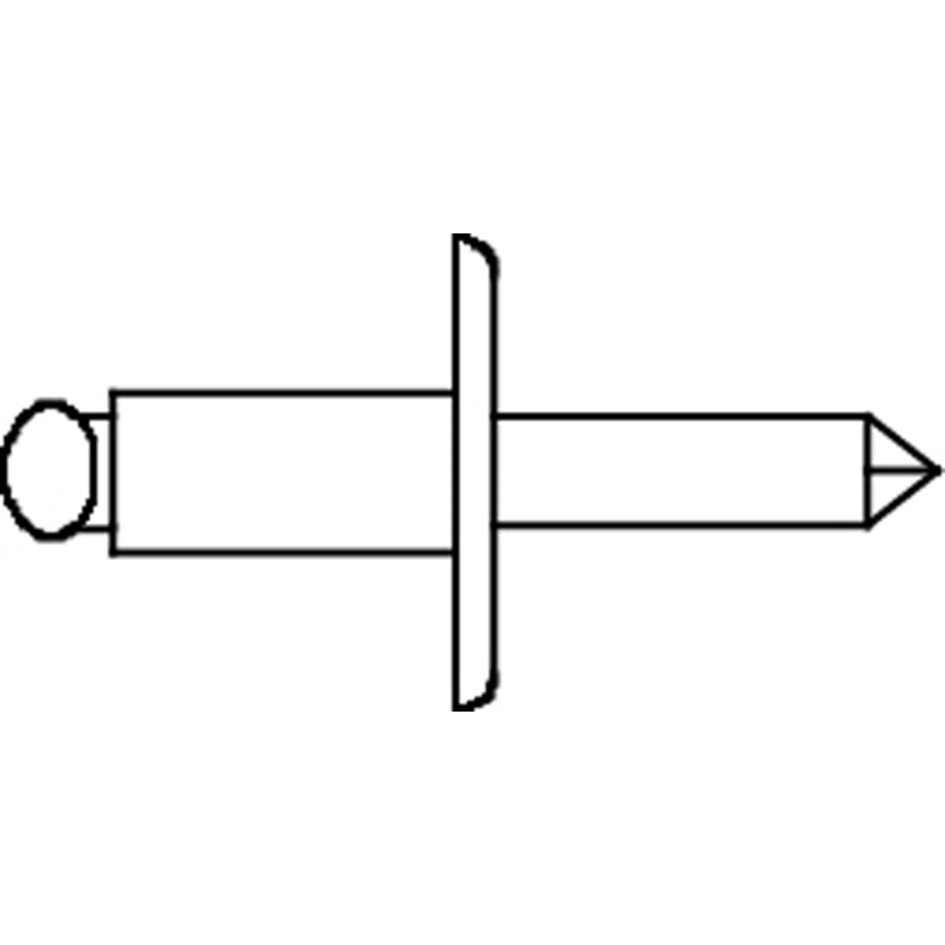 BLINDKL.NAGEL D.7337C 4,8X16 AL/ST/10ST REF:MM137C048016AS PGB