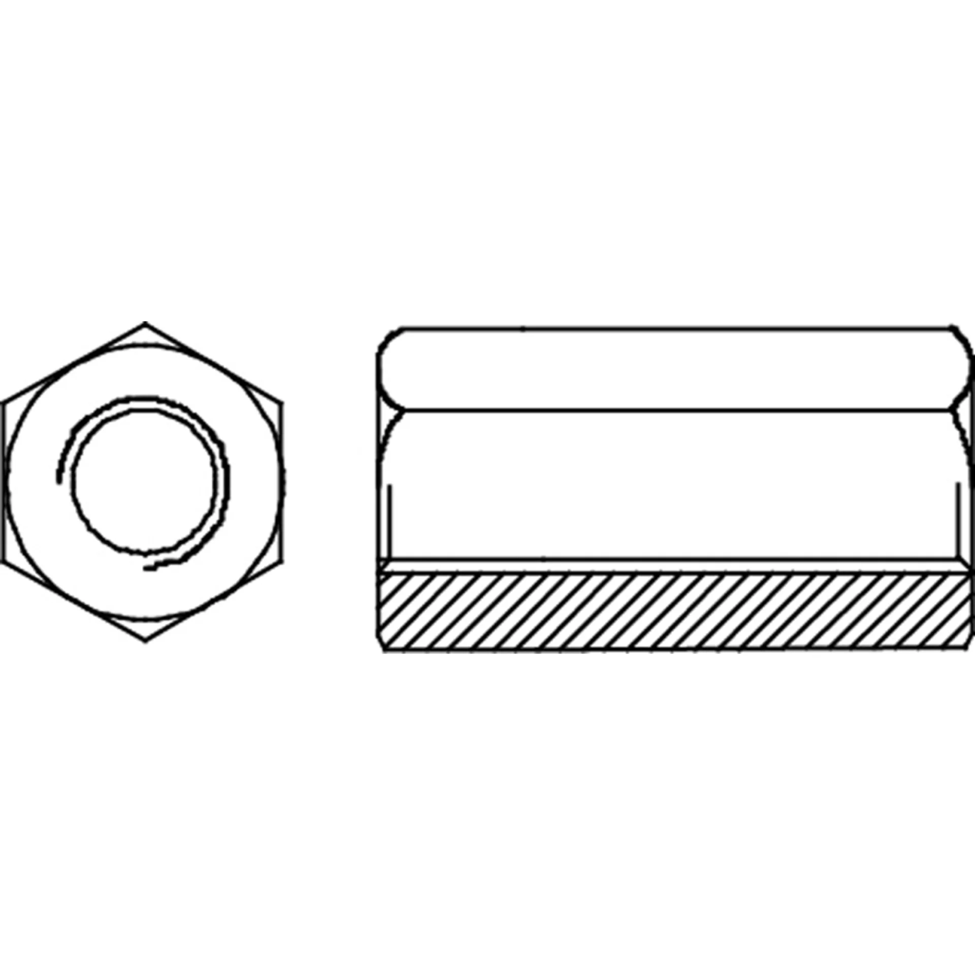 ZESKANTMOER D.6334 M12X36 ZN SW19/BL/4ST REF:MM1334120036Z PGB