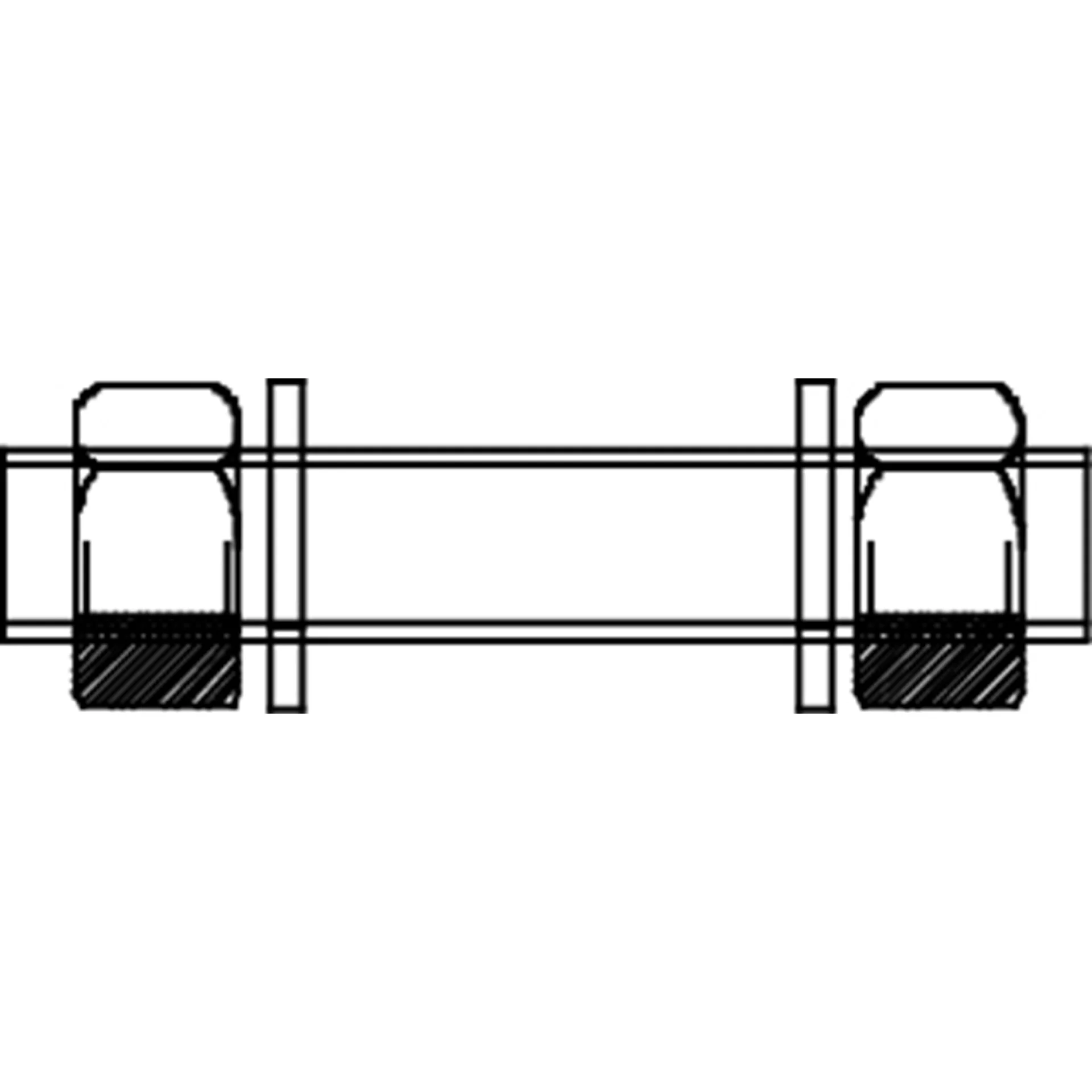 DRAADSTANG 4.6 DIN 976A M5X200 ZN/BL/3ST REF:MM1976050200Z PGB
