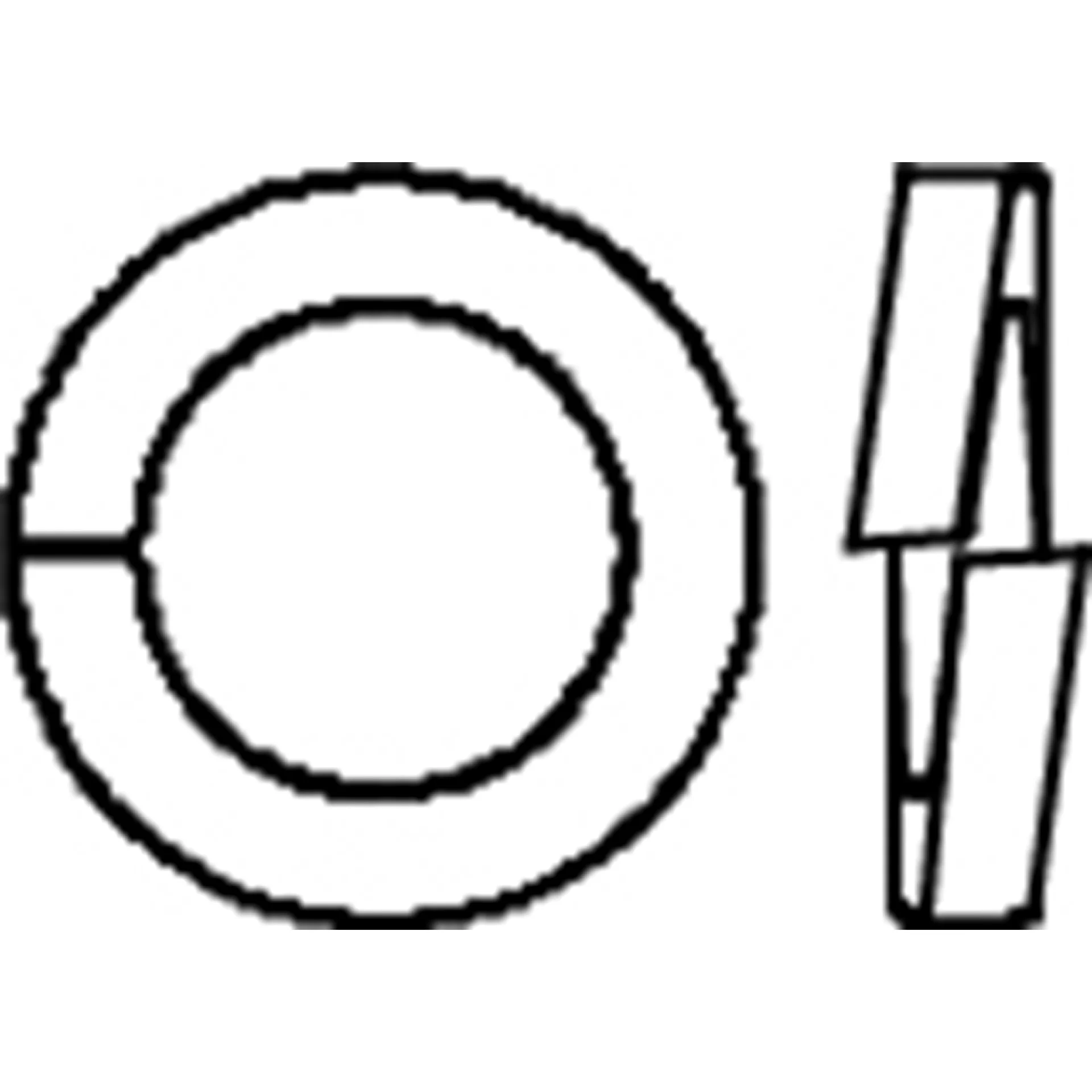 VEERRING DIN 127B M 8 A2/BL./10ST REF:MR1127080000A2 PGB