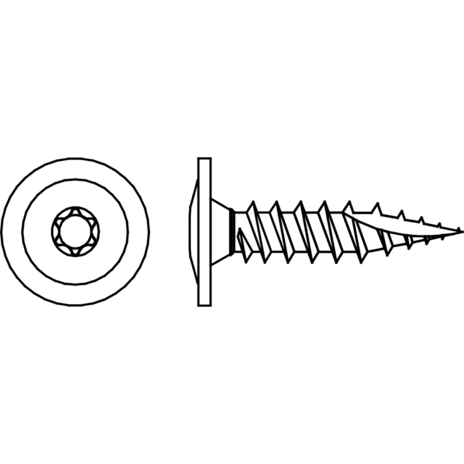 LUIKSCHROEF T DRIVE 6X40 BT/BL./6ST REF:MH1TTG060040ZZ PGB
