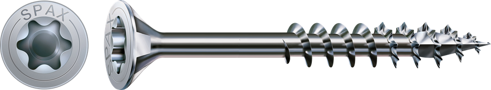 SPAX VERZONKEN MULTIKOP REMRIBBEN T-STAR PLUS T40 DEELDRAAD WIROX 50ST REF:0191010801405 SPAX