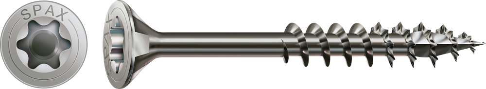 SPAX 6X90 A2 VERZONKEN MULTIKOP T-STAR PLUS T30 DEELDRAAD 100ST