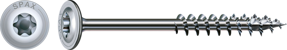SPAX 8X140 DISCUSKOP T-STAR PLUS T40 DEELDRAAD WIROX 50ST REF:0251010801405 SPAX