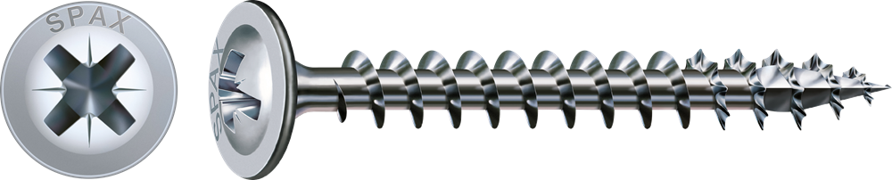 SPAX 3,5X20 ACHTERWANDKOP KRUIS Z2 VOLDRAAD WIROX 3000ST
