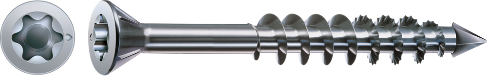 SPAX-M VERZONKEN KOP T-STAR PLUS T20 DEELDRAAD CUT WIROX 200ST REF:0441010450503 SPAX