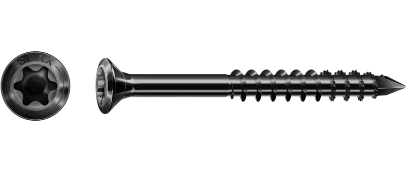 SPAX-S 4X45 A2 LENSKOP KLEINE KOP T-STAR PLUS T15 DEELDRAAD CUT 100ST BLAX