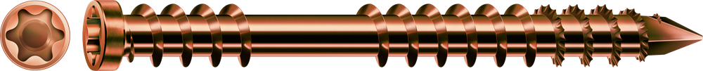 SPAX TERRASSCHROEF A2 CILINDERKOP T-STAR PLUS T25 FIXEERSCHROEFDRAAD CUT ANTIEK 200ST REF:0537900500503 SPAX