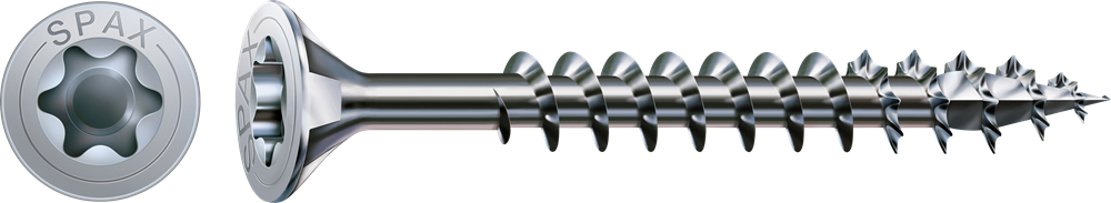 SPAX VERZONKEN MULTIKOP T-STAR PLUS T20 VOLDRAAD WIROX 100ST REF:1191010500703 SPAX