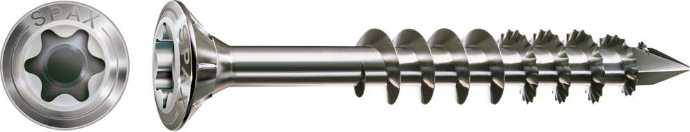 SPAX-S 4,5X40 A2 LENSKOP FREESRIBBEN T-STAR PLUS T20 DEELDRAAD CUT 200ST