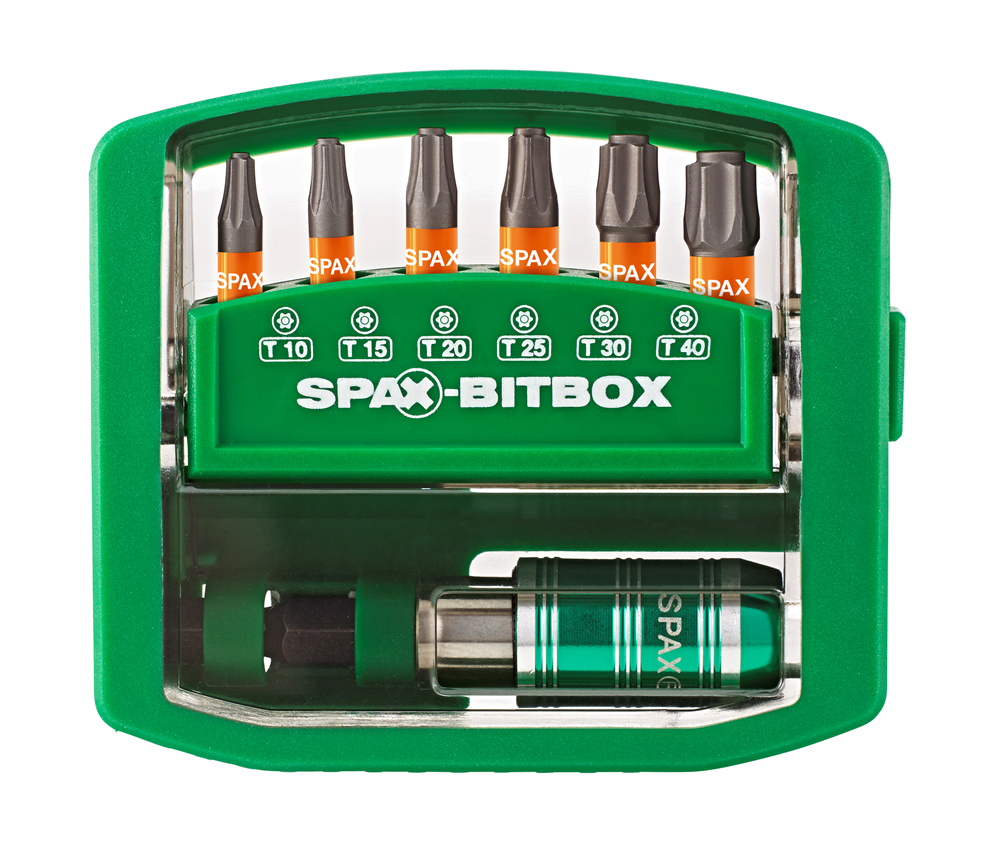 SPAX-BITBOX T-STAR plus (6 Bits T10-T40 25MM + 1 bithouder) REF:4000007899019 SPAX