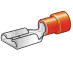 KABELSCHOEN ROOD PLAT 6.3MM/541 - 10 STUKS / BLISTER REF:250043-P1 PACAUTO