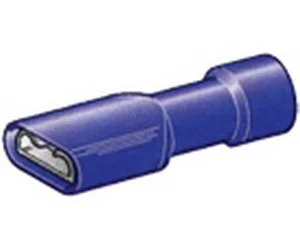 KABELSCHOEN BLAUW PLAT 6.3/1542 - 10 STUKS / BLISTER REF:250075-P1 PACAUTO
