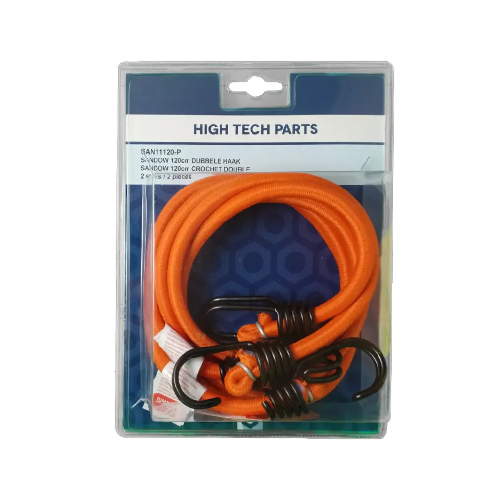 SNELBINDER 120CM DUBBELE HAAK - 2 STUKS / BLISTER REF:SAN11120-P PACAUTO