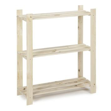 WOODY RACK ENKEL 95X80X30 3 LEGB. 15KG REF:H202 PRACTOHOME