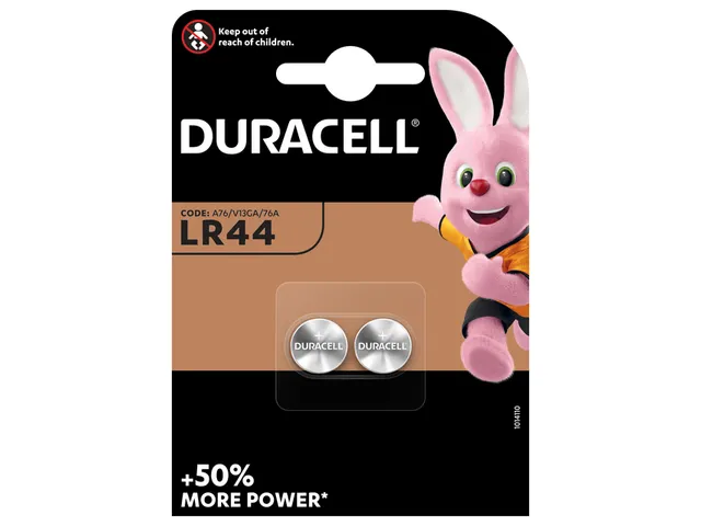 KNOOPCELSET 1.5V LR44 AG13 2ST REF:163751173 DURACELL