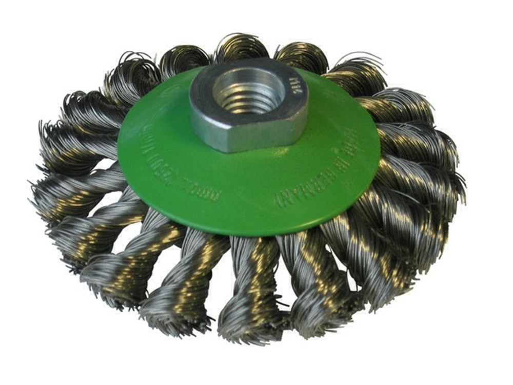 KEGELBORSTEL D100 M14 RVS GEGOLFD IR243055