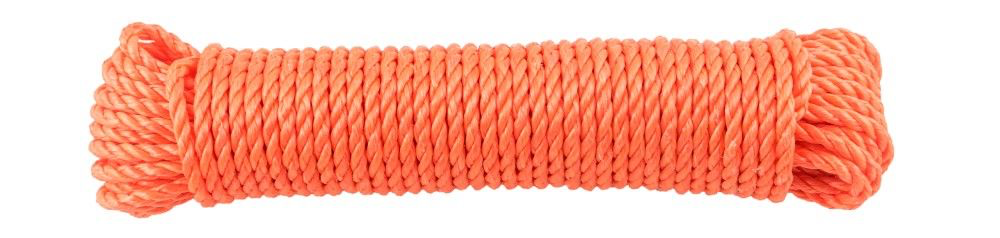 GEDRAAID POLYETHYLEEN TOUW 6MM 20M ORANJE REF:PEOR 06-20 LEDENT