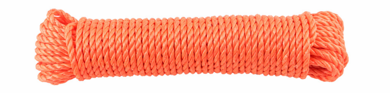 GEDRAAID POLYETHYLEEN TOUW 10MM 20M ORANJE REF:PEOR 10-20 LEDENT