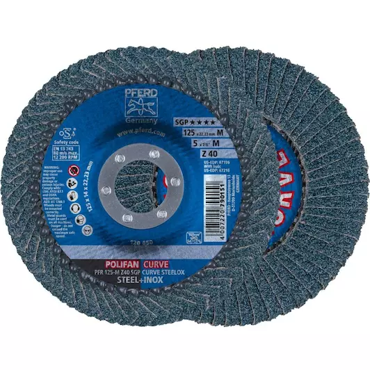 POLIFAN PFR 125 Z 40 SGP-CURVE M REF:67689052 PFERD