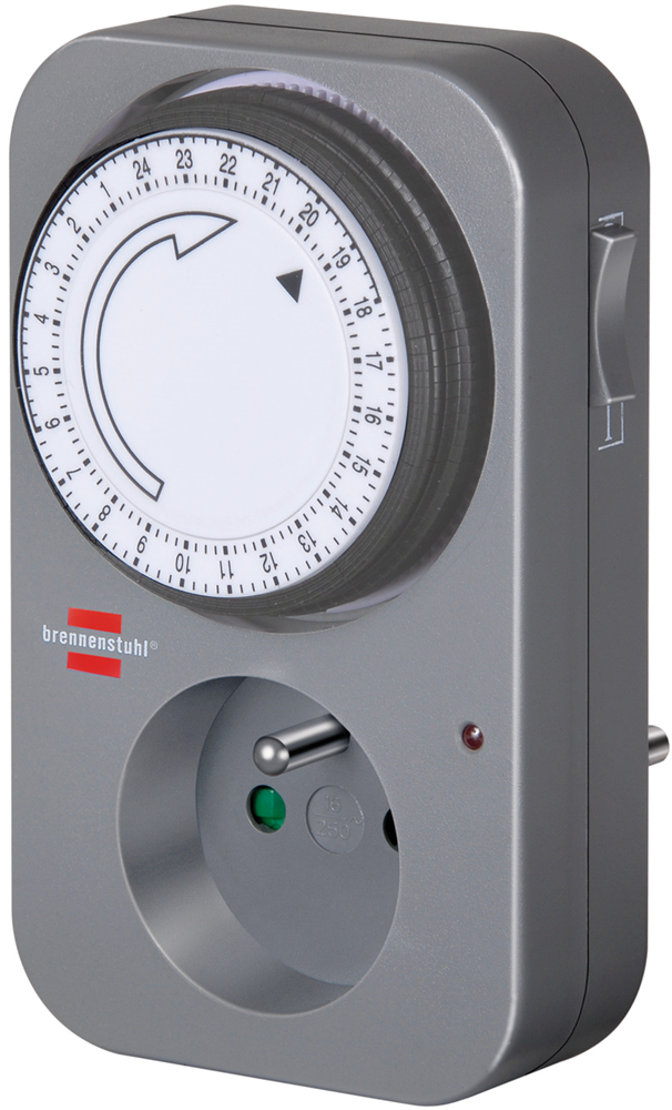 DAG-TIJDSCHAKELKLOK MZ 20 REF:1506454 BRENNENSTUHL