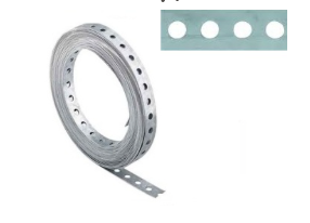 VERZINKT BANDIJZER GEPERF. RECHTE BAND 12MM 10MT REF:MRVRRWT-EP08012-010M WEDI