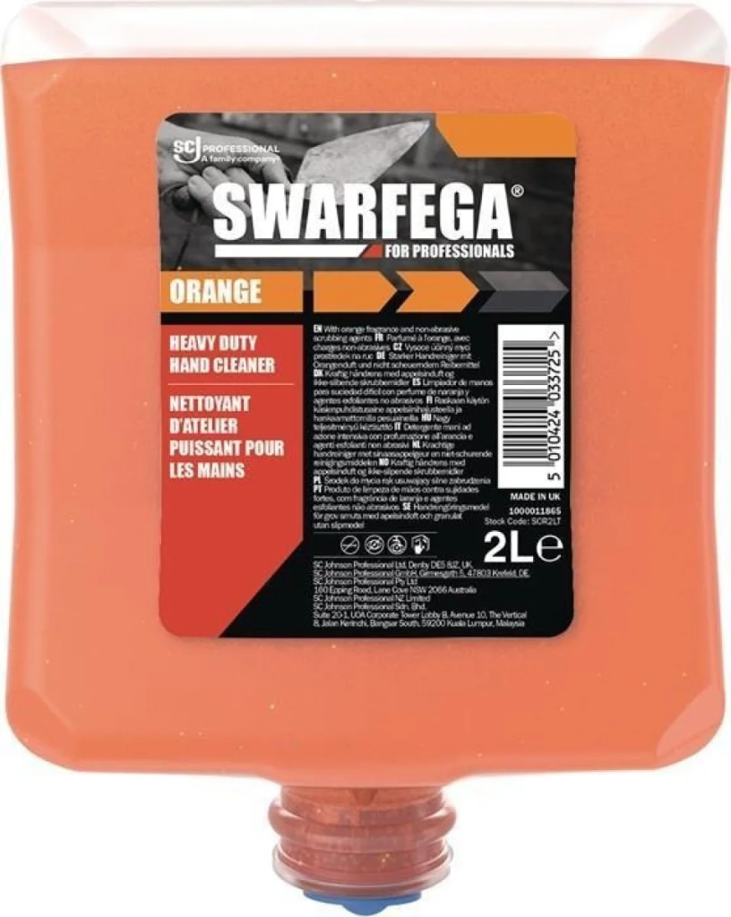 HANDCLEANER SWARFEGA ORANGE 2L MET MICROKORRELS REF:SOR2LT