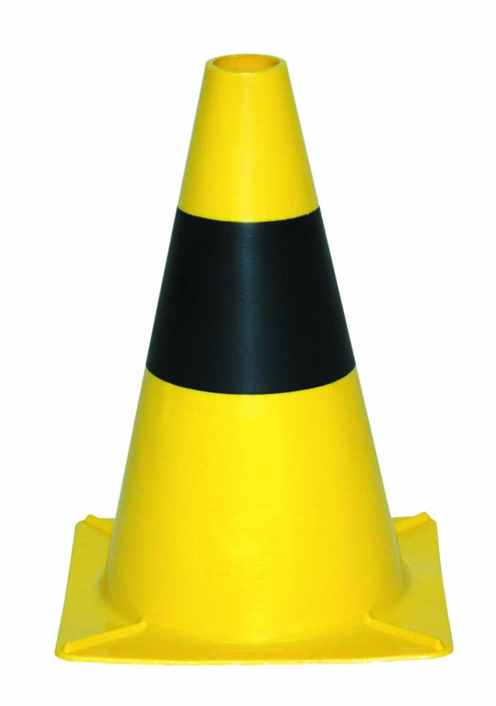 SIGNALISATIEKEGEL ZWART/GEEL 31CM REF:8101.3131