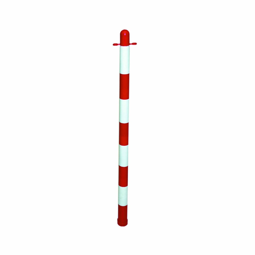 SIGNALISATIEPAAL ROOD/WIT Z/VOET REF:8101.2092