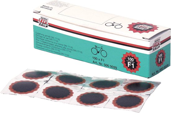 RONDE BINNENBANDPLEISTER 100ST NR.F1 25MM 5000029 TIP TOP