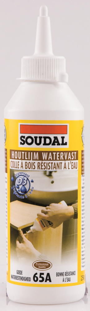 WATERVAST D3 HOUTLIJM WIT 65A 250G 103968 SOUDAL