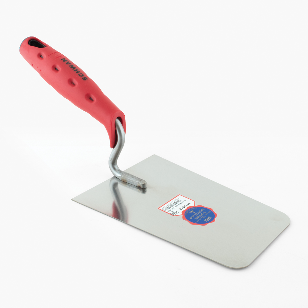 PLAASTERTRUWEEL INOX SOFT GRIP AFGERONDE HOEKEN 18