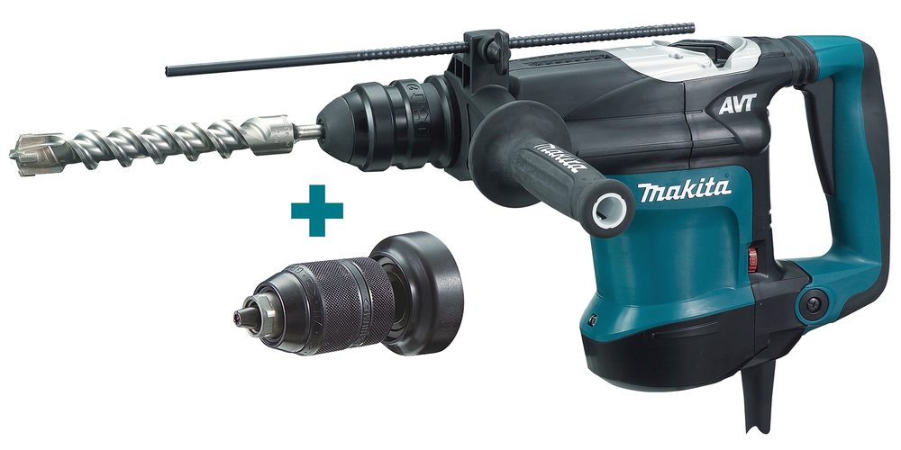 SDS+ COMBIHAMER 32MM 850W AVT + AUTOMATISCHE BOORKOP + KOFFER REF:HR3210FCT MAKITA