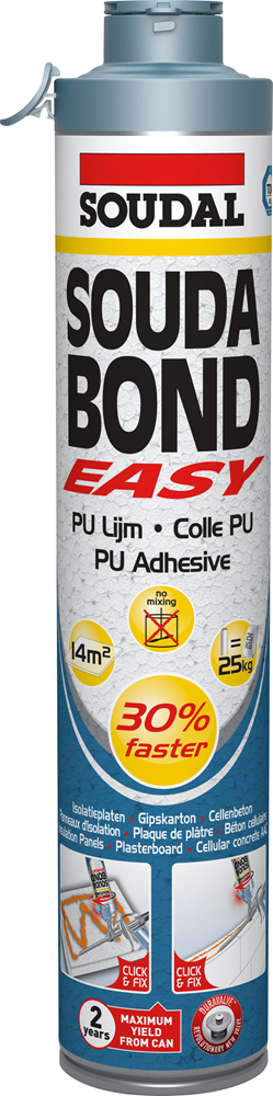 SOUDABOND EASY PU LIJM CLICK&FIX 750ML 121398 SOUDAL