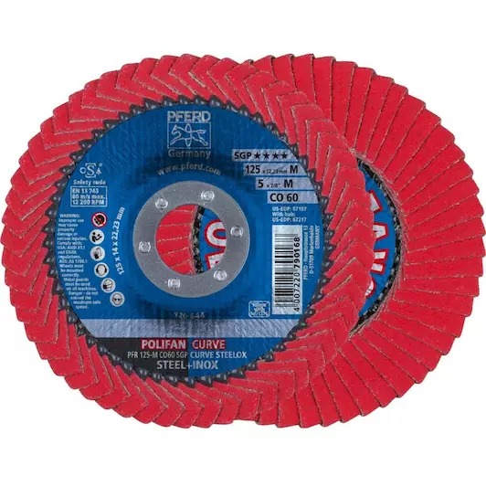 LAMELLENSCHIJF POLIFAN POLIFAN PFR 125 CO 60 SGP-CURVE M 5 REF:67689056 PFERD