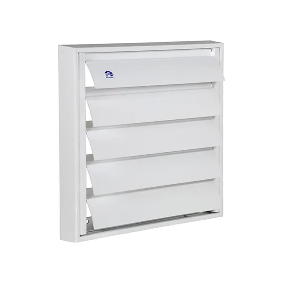 LAMELLENROOSTER ALU WIT 210X210MM RENSON 433 REF:9071