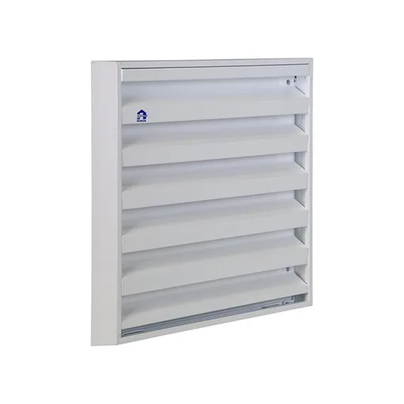 OPBOUW MUURROOSTER ALU WIT 225X225 BEL 9010 REF:10468 RENSON