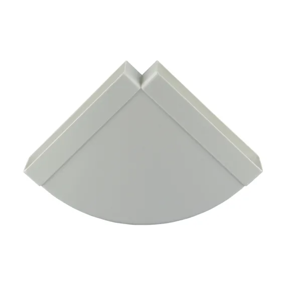 PVC HOEKVERBINDING HORIZONTAAL 90° 7016 204X60 WIT REF:8171 RENSON