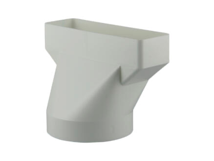 PVC VERBINDINGSSTUK ROND/RECHTH. 7021 Ø125 WIT REF:11003 RENSON