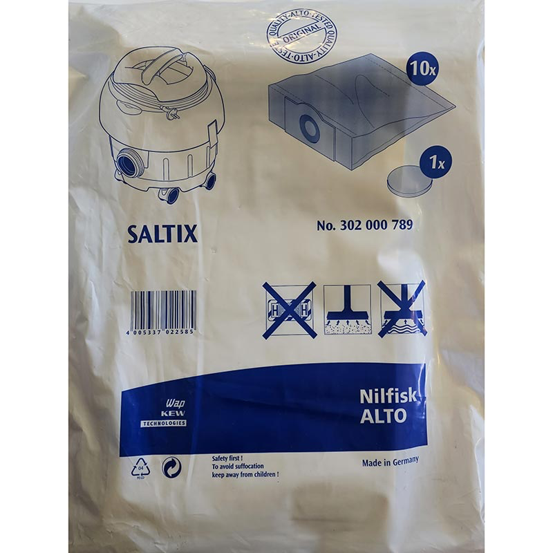 PAPIEREN STOFZAKKEN SALTIX 10ST REF:302000789