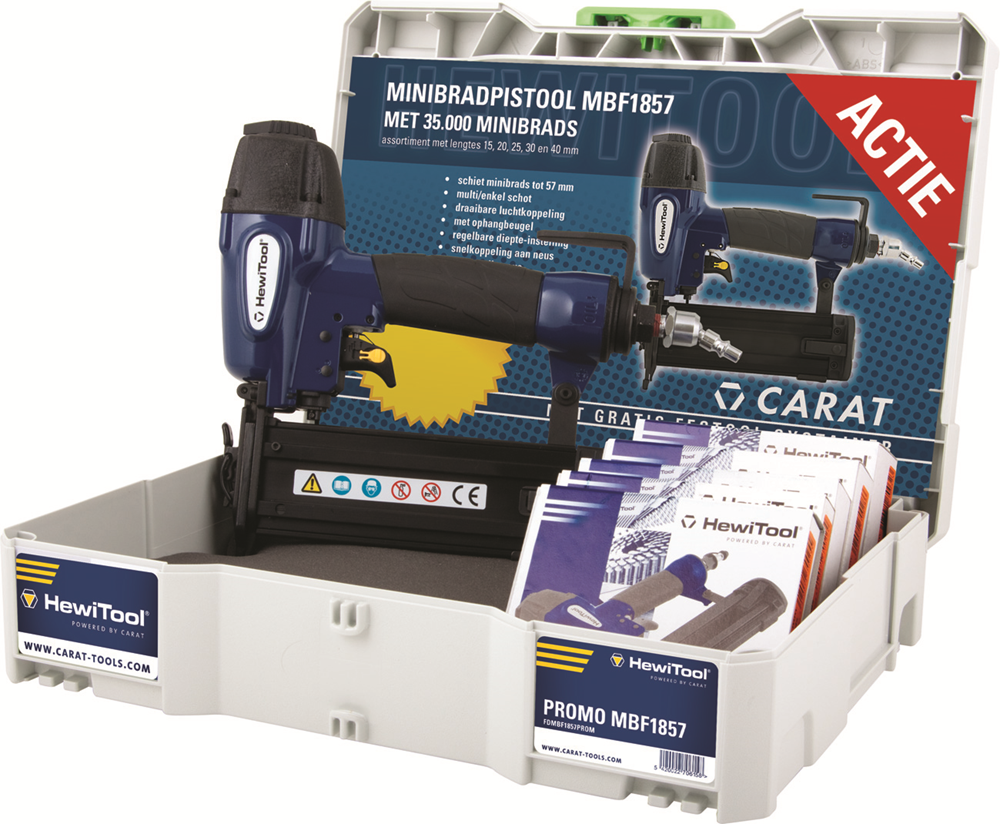 MINIBRADNAGELPISTOOL MBF1857 + 35000 MINIBRADS HT REF:FDMBF1857PROM HEWITOOL